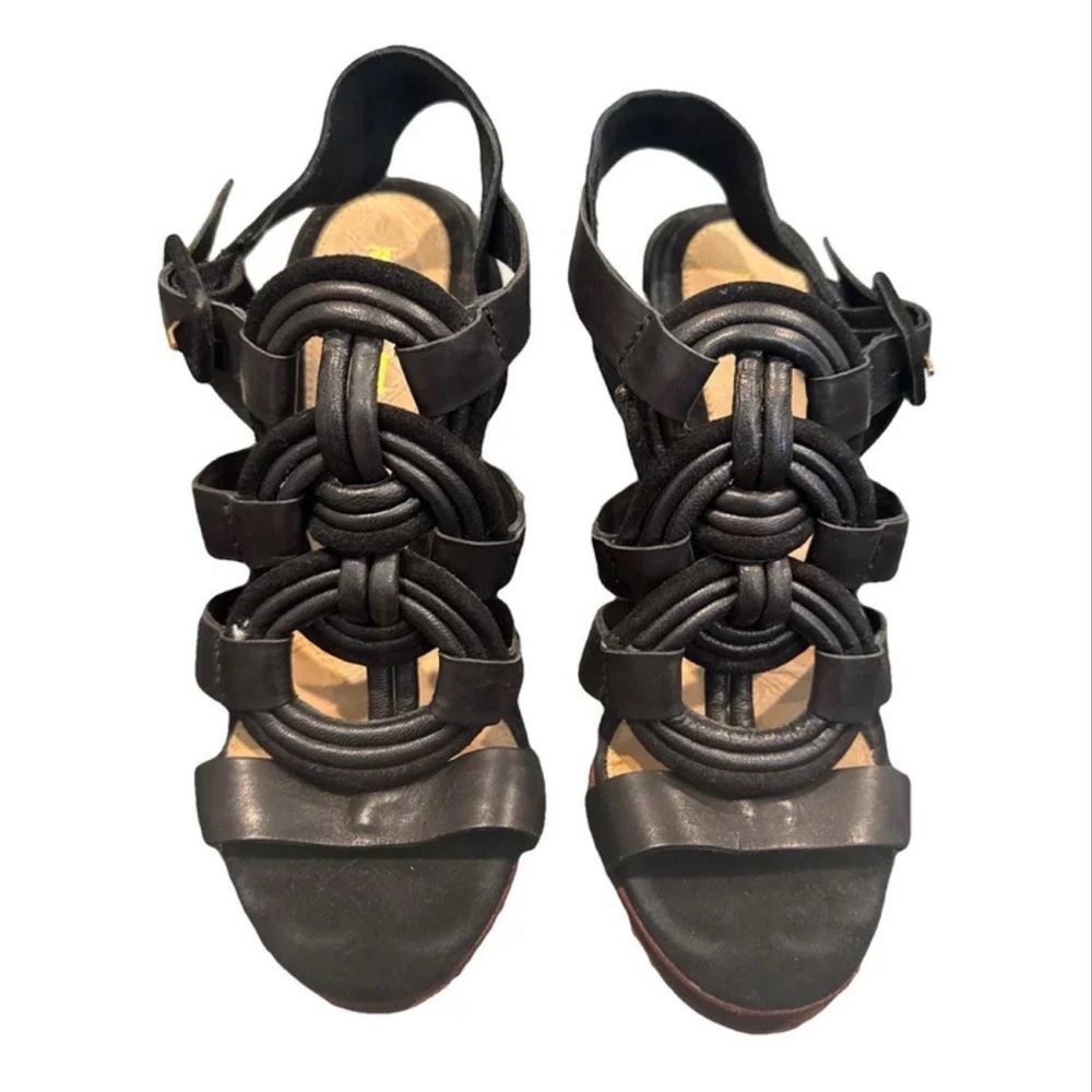 L.A.M.B. Black Knotted Women's Sandals